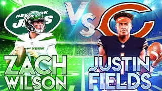 ZACH WILSON VS JUSTIN FIELDS IN MADDEN 21! NEW YORK JETS VS CHICAGO BEARS