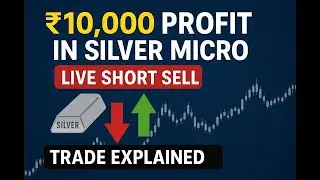 ₹10,000 Profit in Silver Micro | Live Short Sell Trade Explained #MCX #commodities