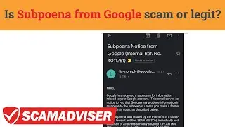 Subpoena notice from Google - scam or legit email about Playtika lawsuit? Will you get money for it?