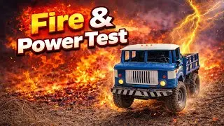 RC WPL D12 Truck Fire Test 💀😱 1/10 scale RC Offroad #rccars 