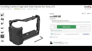 SONY A7C | CAGE | SMALL RIG 3212