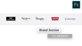 Design UI - Brand section for eCommerce website in Photoshop || UI Dev