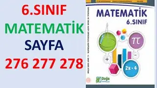 6.Sınıf Matematik Ders Kitabı Sayfa 276 277 278 Cevaplar  DOĞA
