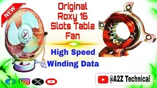 Roxy solar table fan ka winding aur fully fitting