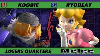 S@X 402 Online Losers Quarters - Koobie (Sheik) Vs. Ryobeat (Peach) Smash Melee - SSBM