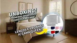 LEN&Ccedil;OL 400 FIOS Queen! Unboxing, Ponto Palito e Como Fica na Cama!