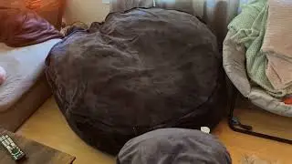 ULTIMATE SACK 6ft Bean Bag Chair & Footstool, Oversize Bean Bag Chair for Adults, Comfy Chair Bean