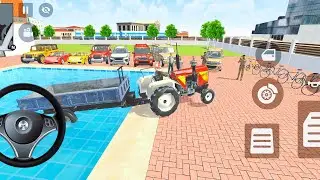 Car Bike Game: Franklin ordered an Indian Tractor and drives a new Indian Police - Android GamePlay