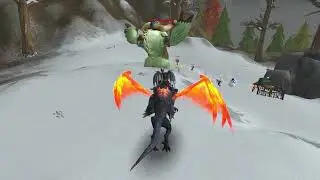 Dragonflight Winterveil Event - Hordies Free Metzen for Droxxsie After Snowball Fight Fun