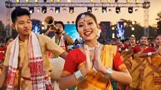 ✨ Bihu Dance Song 2025 | New Assamese Festival Fusion | Dhol & Pepa Mix | Positive Vibes Only 💛