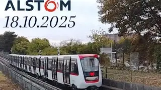 (Vidéo MÉTRO Lille Ligne 1 🟡) Essais Metropolis BOA 52m : Passage à Oscar Lambret (2ème partie)
