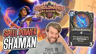 (Hearthstone) Spell Power Shaman Goes Boom - Scholomance Academy