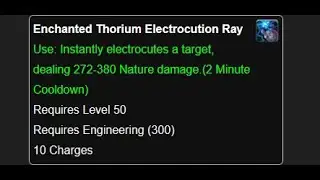 Tarregor's Vision of WoW: Classic+ | Section #9.5: Engineering Changes