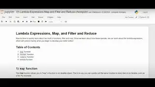 Lambda Expressions, Map, and Filter and Reduce شرح عربي