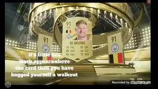 How to tell if you got a walkout in fifa 23 #fifa23