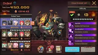 450000 Stage 13 Ordeal Death Bringer January 2026 克魯賽德戰記  크루세이더퀘스트 Crusaders Quest