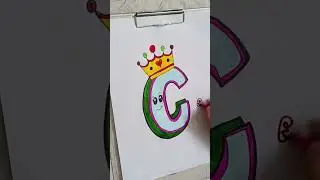 How to draw alphabet drawing ❤️#artcreative #drawing #alphabetdrawing #artforbeginners #alphabetart