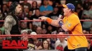 ROMAN REIGNS AND JOHN CENA FUNNY TALKING SCENE