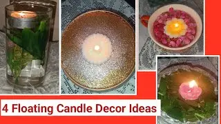 4 Floating Candle Decor Ideas #candledecor #floatingcandles #festivedecoration #homedecor #diy 