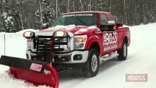 Straight-Blade Trip-Edge Snow Plow in Action