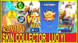 REVIEW SKIN COLLECTOR  LUO YI  , AUTO MVP BOSS !!!! , MOBILE LEGENDS 1080p