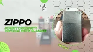 ZIPPO Street Chrome™ Vintage with Slashes 2021 dari Surabaya!