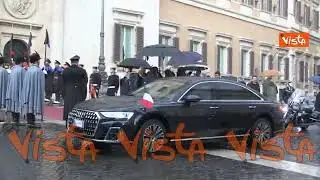 Il Re di Spagna Filippo VI arriva a Palazzo Montecitorio