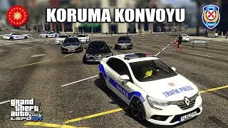 GTA 5 BAŞKAN KORUMA KONVOYU-KONVOYA TRAFİK  POLİS ESKORT-LSPDFR