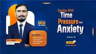 Day 28: MDCAT Live Session with Saad Shabir &ndash; Dealing with Time Pressure and Anxiety