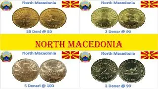 North Macedonia 4 Coins Set