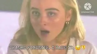 Sabrina Carpenter's Reaction To Her Own Skin Getting Deleted By Fortnite