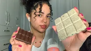 ASMR chocolate triggers 🍫(tapping, scratching, eating sounds)