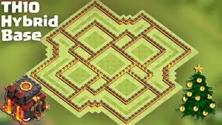 Town Hall 10 (TH10) Hybrid Base [Farming after Big Update] - Protect TH/Storages