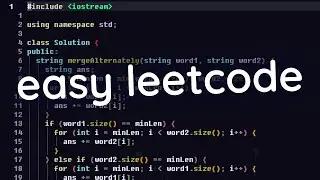 very easy leetcode (vim is the best editor)