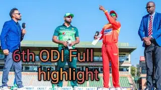Pakistan vs Zimbabwe 6th ODI highlight match 2023 ||pak vs zim full highlight match...