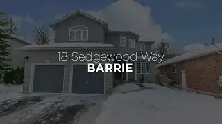 18 Sedgewood Way, Barrie On MLS Listing For Sale