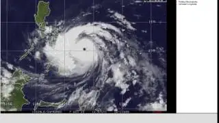 MTSAT Satellite Movie of Haiyan's Progression