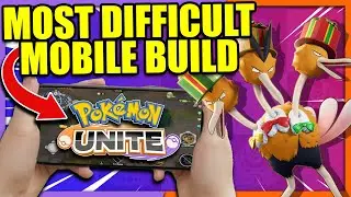 Can I play the MOST DIFFICULT Pokemon on Mobile?! Drill Peck Dodrio | Pokemon Unite