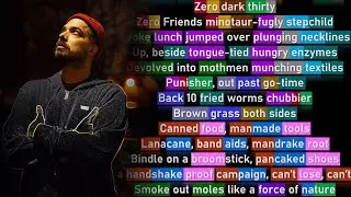 Aesop Rock - Zero Dark Thirty (Rhyme Scheme)