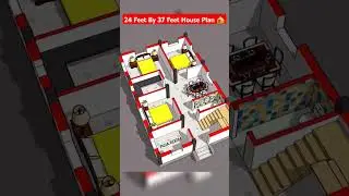 24X37 Ghar Ka Naksha #homeplan #naksha #shortfeed #nakshaghar
