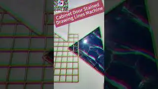How to Draw Beautiful Lines on Cabinet Door?Stained Glass Plotting Machine,Automatic Drawing  Lines