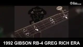 1992 Gibson RB4 GREG RICH ERA 5 string Banjo w Geoff Hohwald BANJO WAREHOUSE ATL B00592