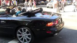 [FHD] Aston Martin DB7 Vantage с особым звуком короткого ускорения выхлопной системы!