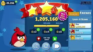 TOURNAMENT ANGRY BIRDS FRIENDS SPECIAL TOURNAMENT LEVEL 6 J1M101 ALL 3 STARS #155