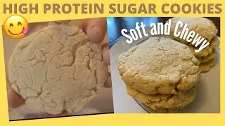 Easy SUGAR COOKIES Recipe | HIGH PROTEIN Soft and Chewy | Simple Bodybuilding Meal Plan Dessert