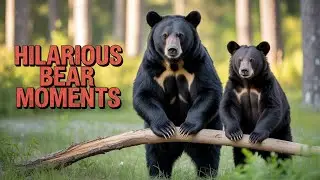 Watch Funny Bear Behavior - Scratching Trees Caught On Trail Cam #entertaininganimals #funnyanimals