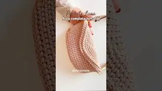 Bolsa Pochete Luna 🤎 #videoauladecroche #bolsadecroche #crochetbag #crochetpatterns #croche #diy