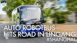 Unmanned buses start auto driving tests in Shanghai Lingang's 8.7km car lane #临港新片区
