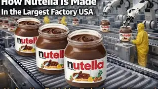 How Nutella Is Made in the Largest Factory USA 🇺🇸 | Modern Nutella Making Technology (Full Process)
