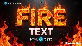 🔥 Fire Text Animation Using HTML & CSS | Burning Text Effect Tutorial